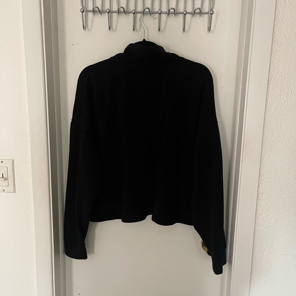 Black Quarter Zip Pullover - Picture 2 of 3